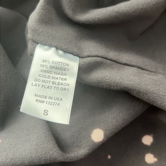 Chick by Nicky Hilton Gray Sleeveless Top Dress  Unique Bleach splatter Small - Picture 6 of 9